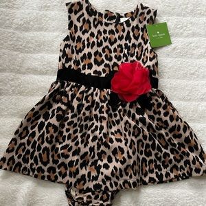 Kate Spade “Skirt the Rules” baby girl leopard dress dress new w/tags size 24M